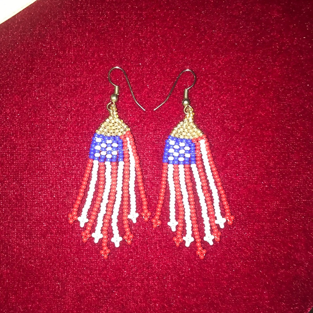 American Flag Earrings
